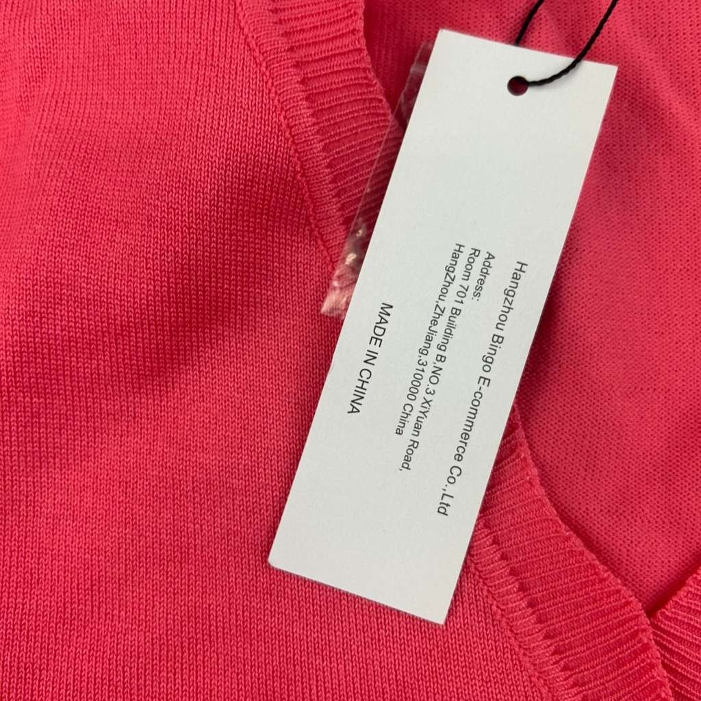 Urban Coco Sweater Womens Medium Pink V Neck Long Sleeves Button Up Cardigan NWT image 4