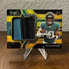 Panini 2025 Select Travis Hunter Jumbo Rookie Swatches Gold Prizm /10 JRSW-THR