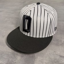 New Era 59FIFTY Frisco Roughriders Hat Mens 7 1/4 Grey Black Pinstripe MiLB Cap