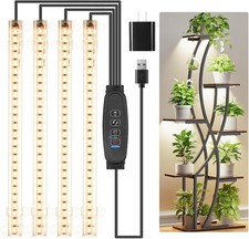 8.6 LED Grow Light Strips Full Spectrum 3500K Lights for Indoor Plants 4 Head