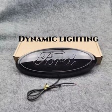 9 Inch White Led Dynamic Light Grille Emblem Badge For Ford Ranger Edge Explorer