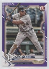 2021 Bowman Purple Border 191/250 Miguel Cabrera #19 9z7