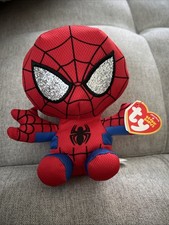 TY Beanie Babies Marvel Spiderman  6" inch Plush Stuffed Animal MWMTs