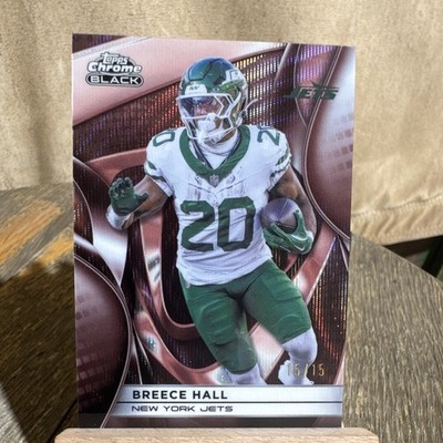 🔥15/15🔥Topps 2025 Chrome Black Breece Hall New York Jets #78 