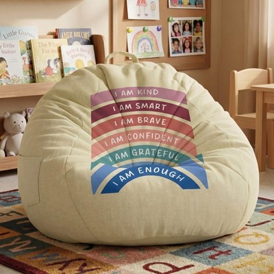 Reading Calming Corner Supplies Storage Bean Bag Cover (No Filler) for Classr...