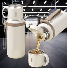 29oz Stainless Steel Insulated Water Bottle with Rope, Dual Function Coffee Cup