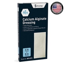 Gentle  Absorbent 4'' x 8'' Calcium Alginate Wound Dressings - Sterile  Safe