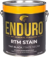 General Finishes Enduro RTM Water Based Wood Stain, 1 Gallon, Tint Black