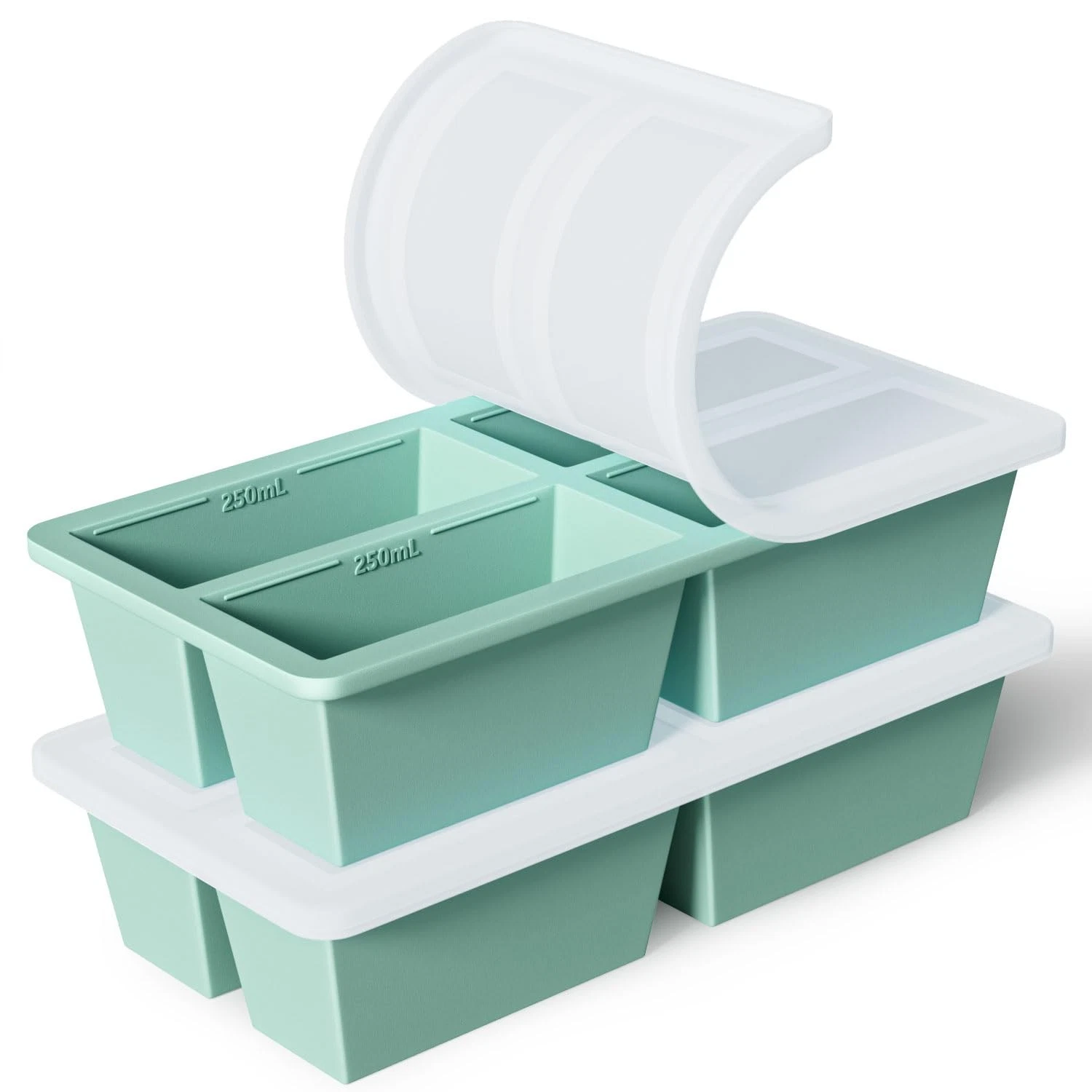 Silicone Freezer Tray for Sauce Cube: Super Prep Freezing Tray for Souped Sto...