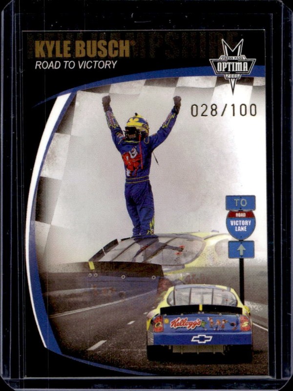 2006 Press Pass Optima Road To Victory Kyle Busch #/100 Nascar