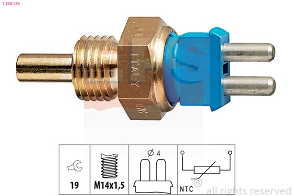 EPS KüHlmittel Wasser Temperatur Sensor 1.830.139 FüR Mercedes W202 Puch W124 SL-image