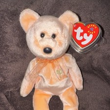 Ty Beanie Babies Yellow Bear Plush with Heart Tag Age 3 3-4 8-11 Years