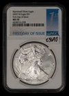 2020-W 1 oz Silver American Eagle Burnished - NGC MS 70 - SKU-E3690