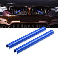 KüHler Grill Zierleisten V Streben Passend FüR Bmw F30 F31 F32 F33 F34 Blau