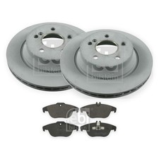 Febi Bilstein Bremsscheiben Bel&auml;ge Set Hinten f&uuml;r Mercedes X204 GLK-Klasse 08-15
