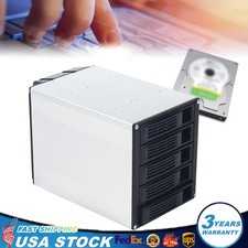 5 bays SATA SAS D Drive Bay Hard Drive Disk Case Enclosure 2.5"/3.5" USA
