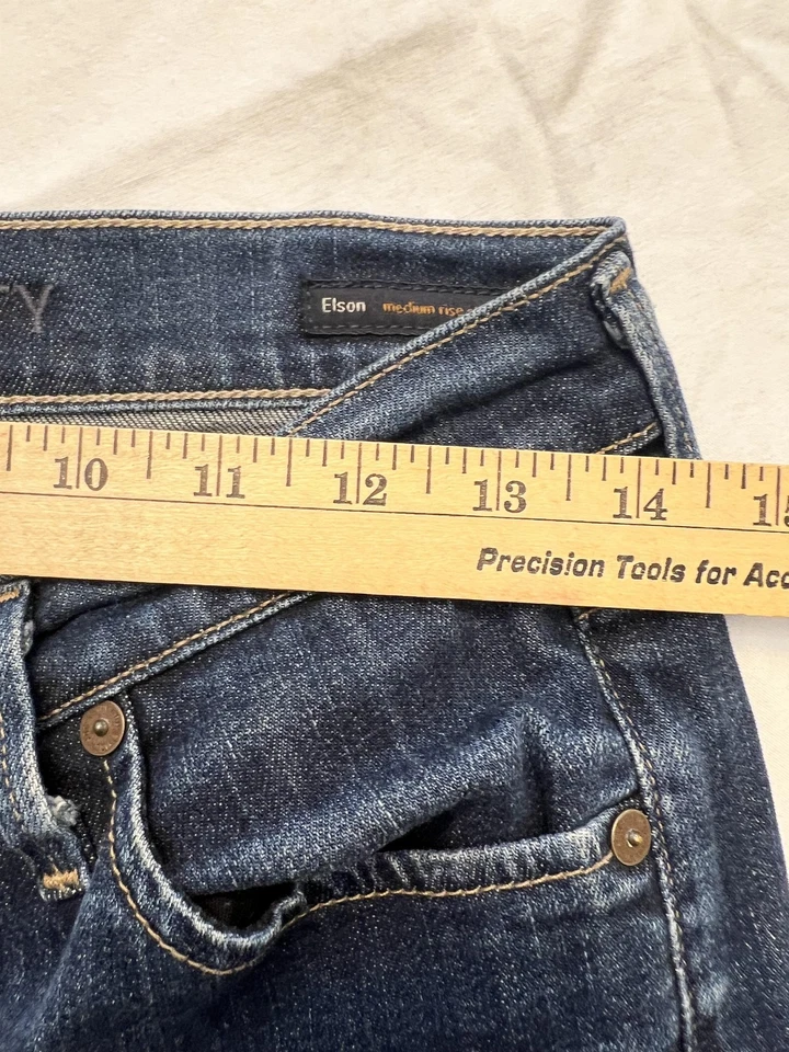 Citizens of Humanity Elson Jeans Womens Blue Denim Medium Rise Straight Leg USA - Image 4 of 4