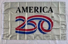 250 Years America Flag 3X5Ft WHITE USA 250Th Anniversary 1776-2026 Double Sided