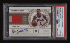 2010-11 Derrick Rose PSA 10 National Treasures Patch Auto #07/10 *NICE* POP1
