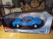 Hot Wheels  Detomaso Pantera - Blue 1:18 Die Cast 