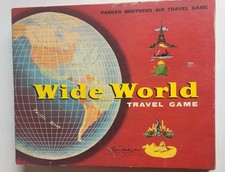 Wide World Travel Game Parker Brothers 1957