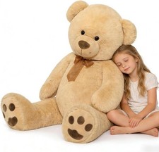 Giant Teddy Bear Stuffed Animal 4ft - Classic Big Teddy Bear - 4 Feet Brown