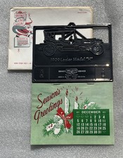 Vintage 1972 Christmas Card Calendar Car Topp...