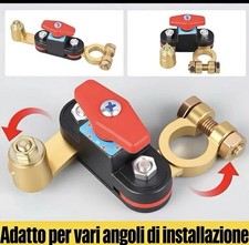 STACCABATTERIA AUTO INTERRUTTORE 12V 24V UNIVERSALE DEVIATORE NAUTICA