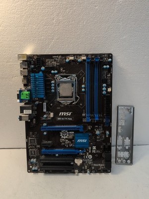   MSI B85-G41 PC Mate Motherboard + i5-4440 Intel B85 Chipset LGA1150 TESTED -