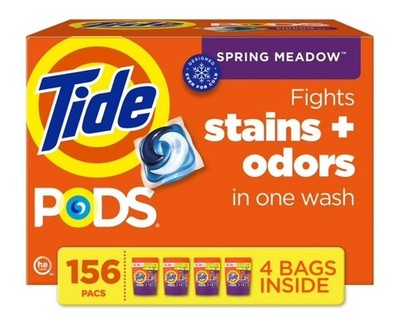 Tide PODS Laundry Detergent Pacs, Spring Meadow, 156 ct.
