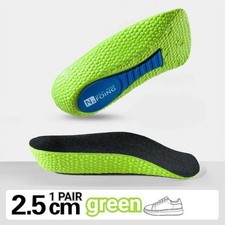 2Pcs Height Increase Insoles for Men Women EVA Shoe Pads Feet Arch Support Ortho