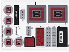 LEGO TMNT -  Big Rig Snow Getaway - 79116 - Sticker Sheet ONLY