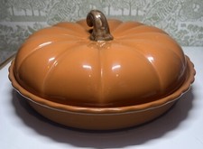 Laura Ashley grande flan zucca torta piatto ceramica decorazione casa autunno Halloween