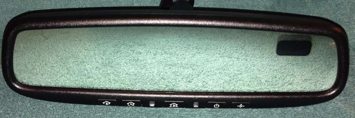 Mirror w Compass Homelink Backlit Buttons For 06 09 LEXUS