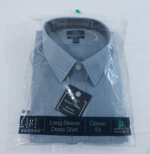 Mens George Premium Dress Shirt Classic 