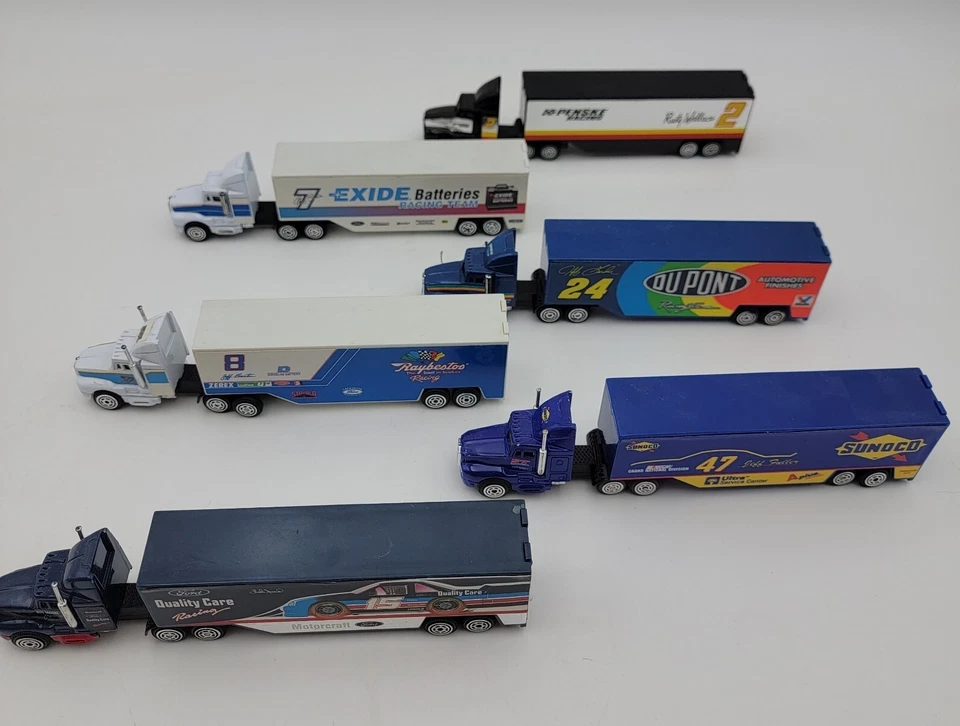 Lote de 12 mini coches de carreras y furgonetas 1990 escala 1:64 Racing Champions Du Pont Foto 4 de 4