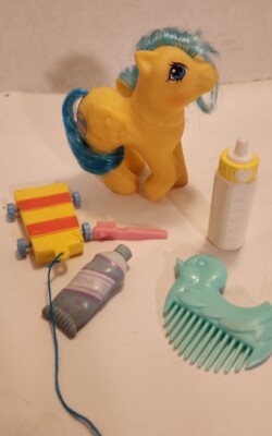 Vintage My Little Pony G1 First Tooth Pony Baby Bouncy 1987 e