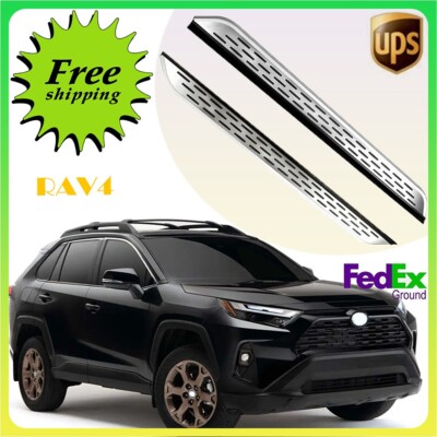 Passt für RAV4 2019-2023 2024 2PCS Fixed Running Board Side Step Pedal Nerf Bar