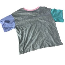 Champion Gray Basic tee Shirt Size XL 12/14 Years Youth Casual Top Cotton