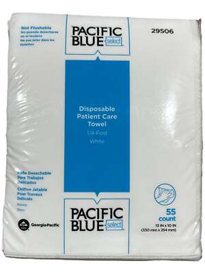Georgia Pacific, Blue Pacific, 29506, 1/4- Fold Paper Disposable Dry Wipe