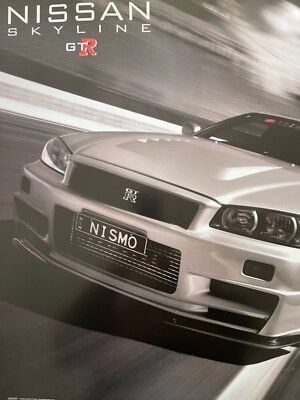 NISSAN SKYLINE 34 GTR NISMO Z-TUNED, AUTHENTIC 2000's POSTER | eBay