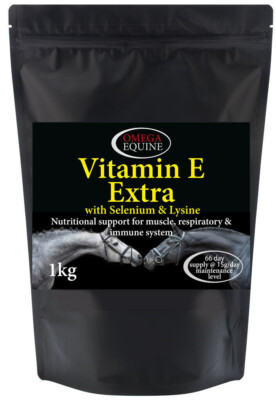 Omega Equine Vitamin E Extra mit Selen & Lysin Muskel & Atemwegsgesundheit