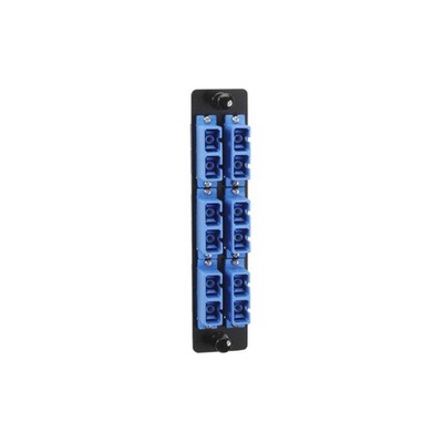 Black Box JPM461C HIGH-DENSITY SINGLE-MODE FIBER ADAPTER PANEL - CERAMIC SLEEVE,