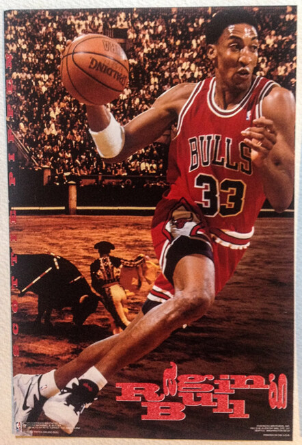 Scottie Pippen RAGING BULL (1995) Chicago Bulls Costacos Brothers