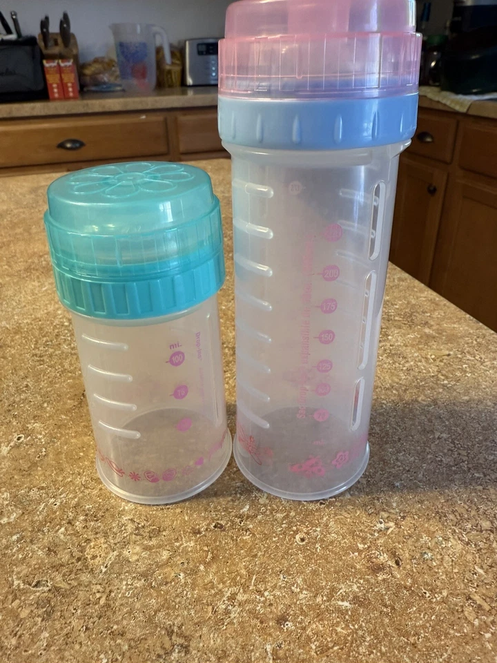 Playtex Drop In Botellas 3oz Y 8 Oz Rosa Desde 2004, Tapas Y Pezón Transparente Foto 3 de 4