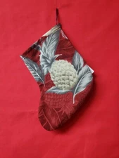 Christmas Stocking Handmade Lined Mini 6" Hawaiian Tropical Gift Card Holder