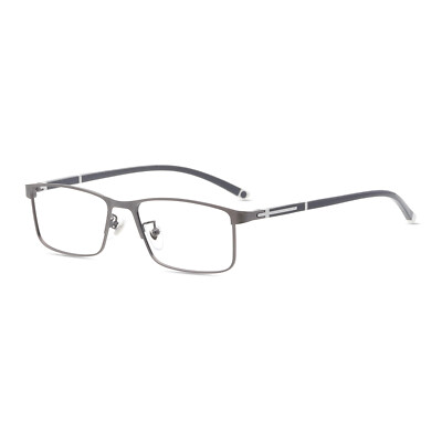 Men Business Rectangular Full Rim Metal Alloy Eyeglasses Frames Optical RX Able