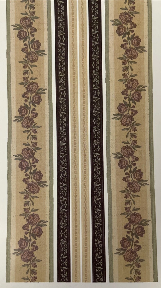 Pegatinas HERITAGE BORDER & CORNER (30 piezas) 4-1/4"x 11" Miss Elizabeth's•Floral•Foto Foto 3 de 4