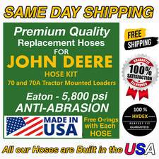 Hydraulic Hose Kit For 70 & 70a John Deere Tractor Mounted Loaders 5800 Psi