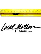 Vtg 1980’s Local Motion Surfboards Hawaii XXL STICKER Lifes A Beach Bad Boy Club